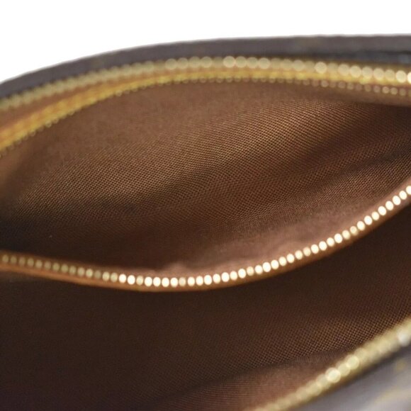 Auth LOUIS VUITTON Logo Trotteur Shoulder Bag Monogram Leather Brown - Picture 9 of 16